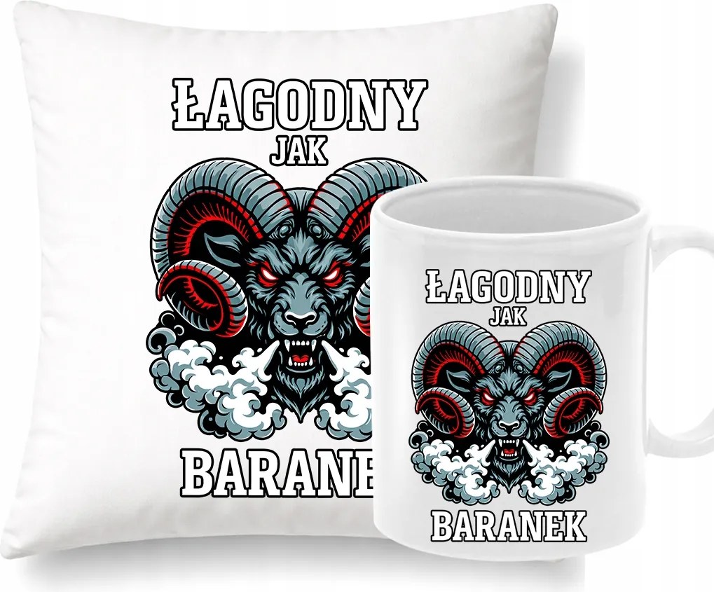 Párna Bögre Vicces szett Gyengéd, mint a bárány ajándék neki