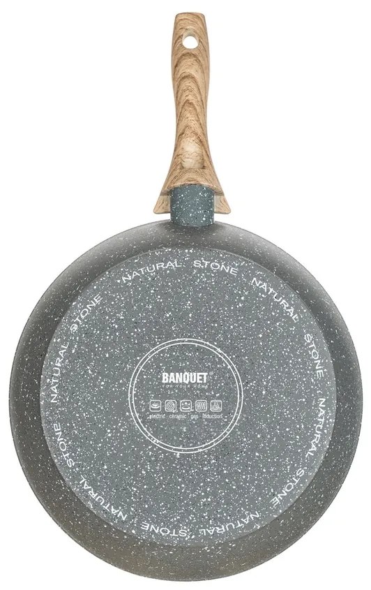 Banquet Natural Stone wok serpenyő, 28 x 7,8 cm