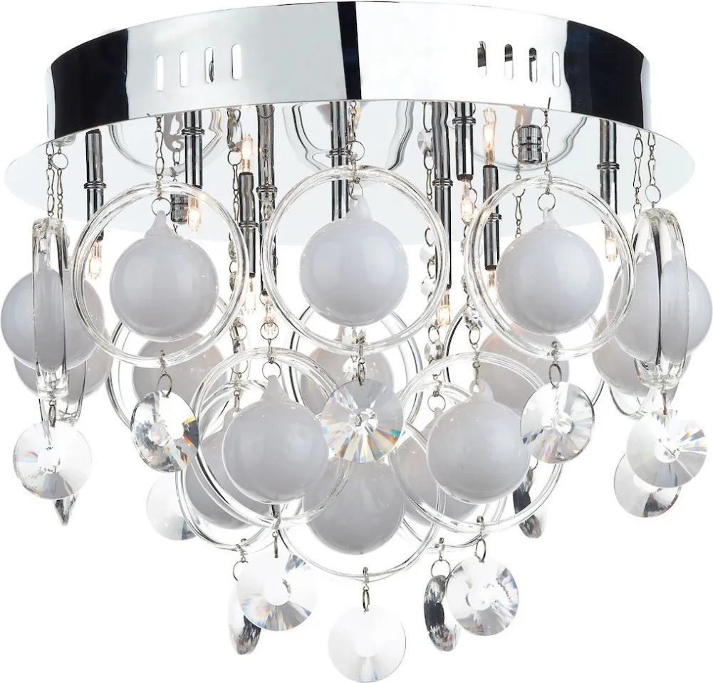 DAR LIGHTING CLO1350 VLOUD Modern Mennyezeti Lámpa Fehér, Króm G4 IP20