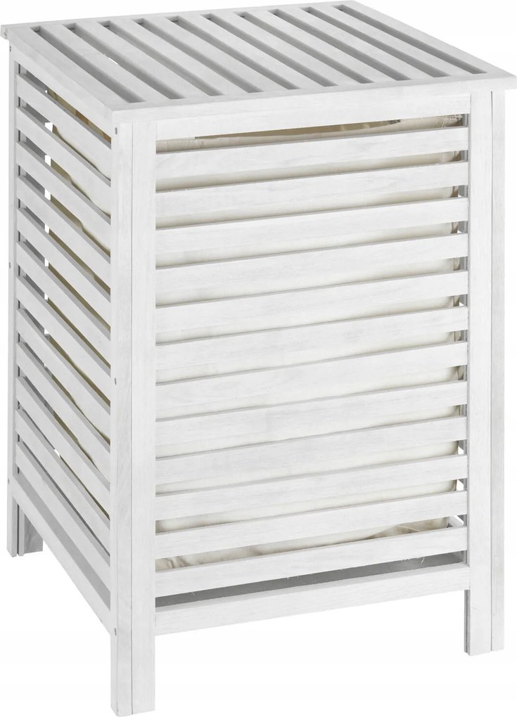 Szennyestartó Kosár Fa Fehér 65 L Wenko