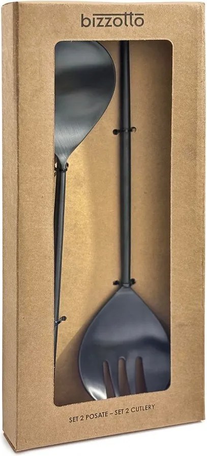 Rozsdamentes acél salátaszedő 2 db-os Bronte – Bizzotto