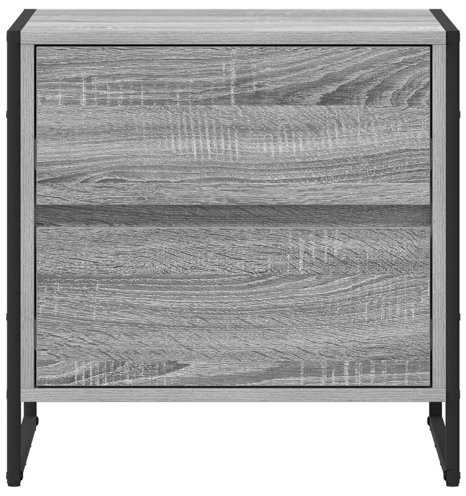 Éjjeli asztal fiókkal Szürke Sonoma 50 x 39.5 x 50 cm Faanyag