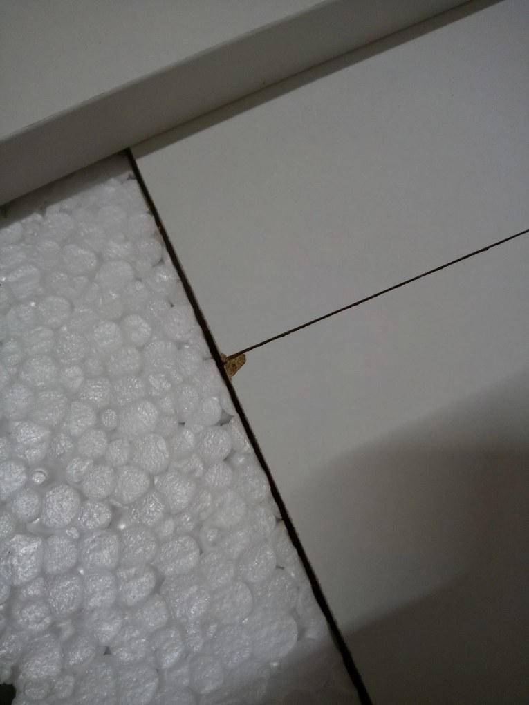 AKCIÓ Fehér étkezőasztal sonoma tölgy dekorral MADO 120x80 II. osztály