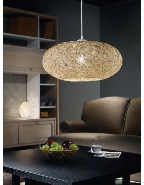 Eglo 93374 - Mennyezeti függesztékes lámpa CAMPILO 1xE27/60W/230V