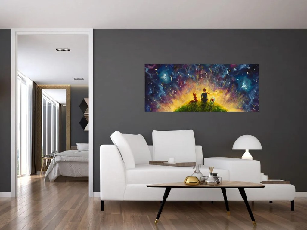 Kép - A kis herceg és a róka (120x50 cm)