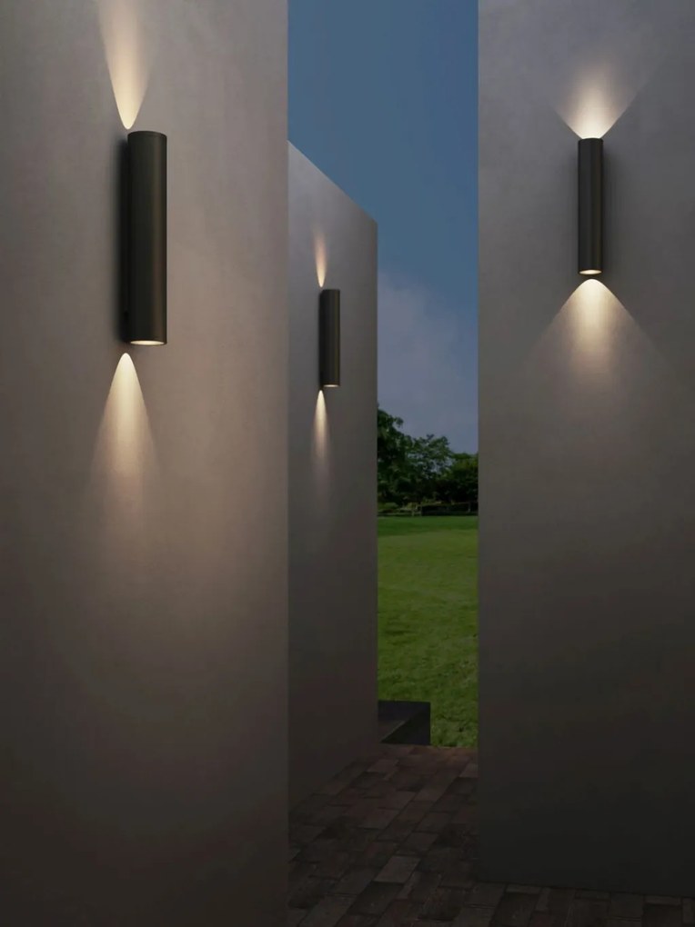 ASTRO LIGHTING 1428013 AVA Modern Kültéri Fali Lámpa Fekete GU10 IP44