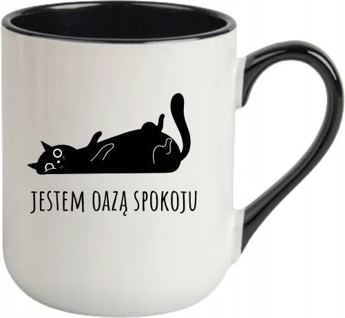 Bögre Fehér, Fekete Cofee Vicces Ajándék Én Vagyok A Nyugalom Oázisa