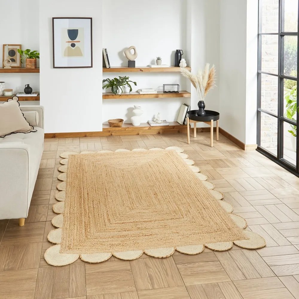 Natúr színű juta szőnyeg 160x230 cm Savannah Jute – Think Rugs