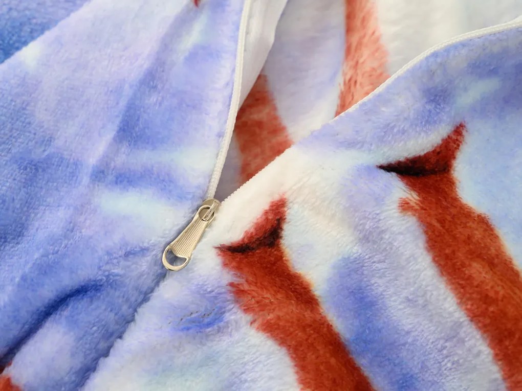 WINTER WISH kék mikroplüss ágyneműhuzat Ágyneműhuzat mérete: 70 x 90 cm | 140 x 200 cm