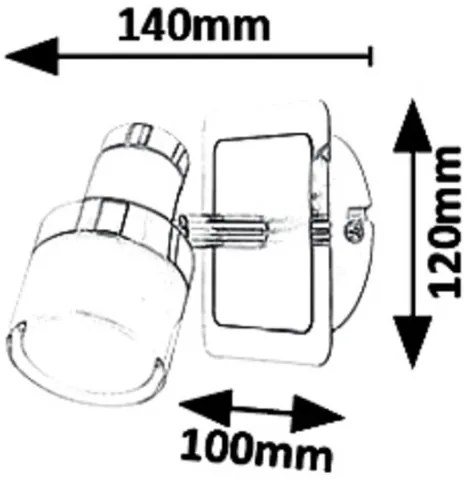 Rabalux 5021 - LED Fali spotlámpa HAROLD LED/5W/230V IP44