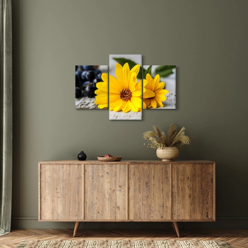 Sárga virág képe (90x60 cm)