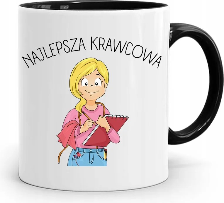 Fekete Varrónői Bögre Legjobb Varrónő fényképes nyomtatással