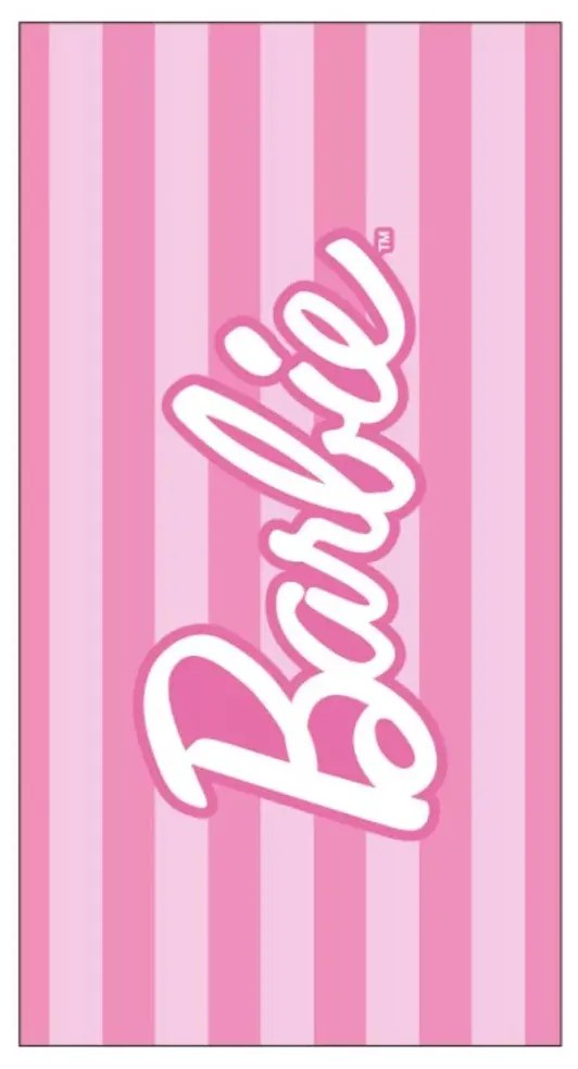 Barbie Striped fürdőlepedő, strand törölköző 70x140cm (Fast Dry)