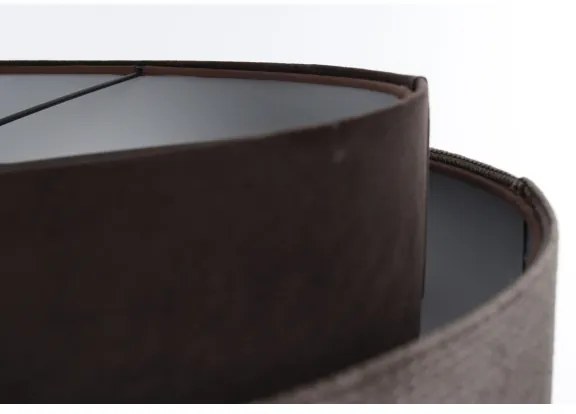 Csillár zsinóron DOBLO 1xE27/60W/230V á. 60 cm barna/ezüst