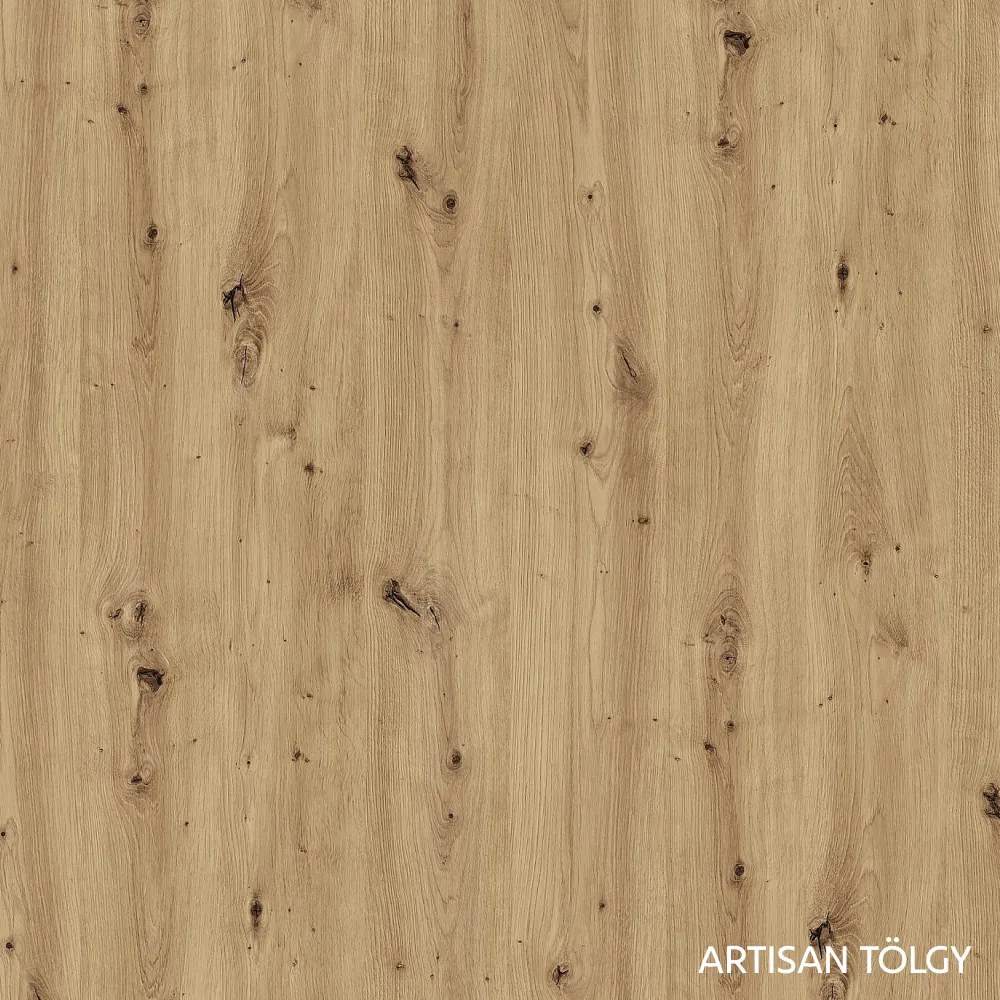 Alsó szekrény, artisan tölgy, fogantyúkkal, LANGEN D60S3 U