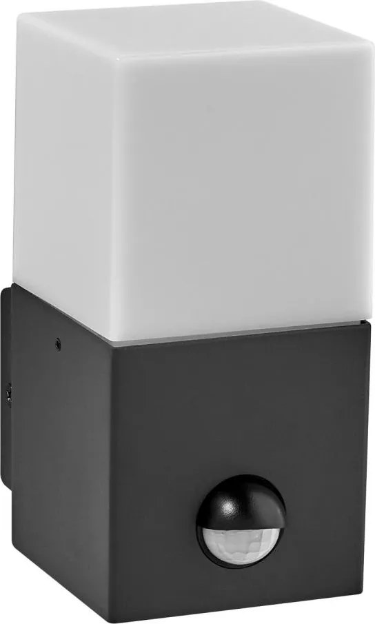 Ledvance FIGO SQUARE kültéri fali lámpa s érzékelővel 1xE27/20W/230V