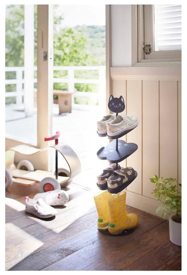 Fekete fém gyerek cipőtartó Kid's Shoe Rack – YAMAZAKI