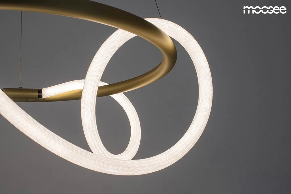KING HOME MSE010100236 SERPIENTE Modern Led Függesztett Lámpa Arany LED IP20