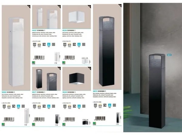 Eglo 96498 - LED kerti lámpa DONINNI 1xLED/6W/230V  IP44