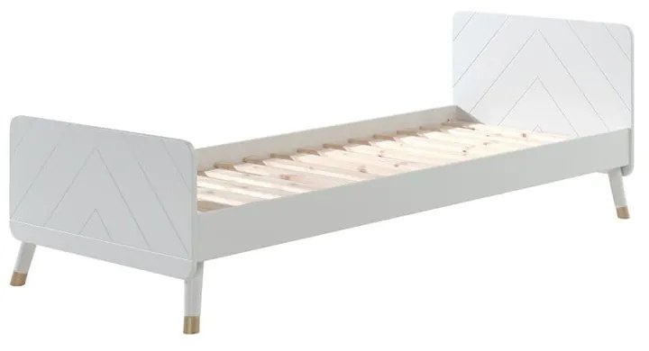 Fehér gyermekágy fenyőából, 90 x 200 cm - Vipack Billy