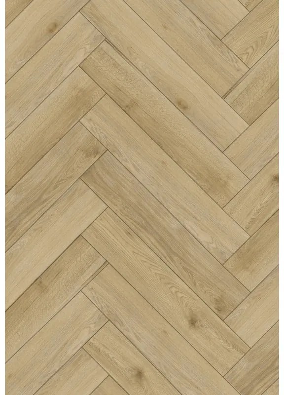Mexen Charter Oak vinylpadló mintája halszálka SPC 6,5 mm, alátét 1,5 mm, 4 V-horony, tölgy - F1169-S