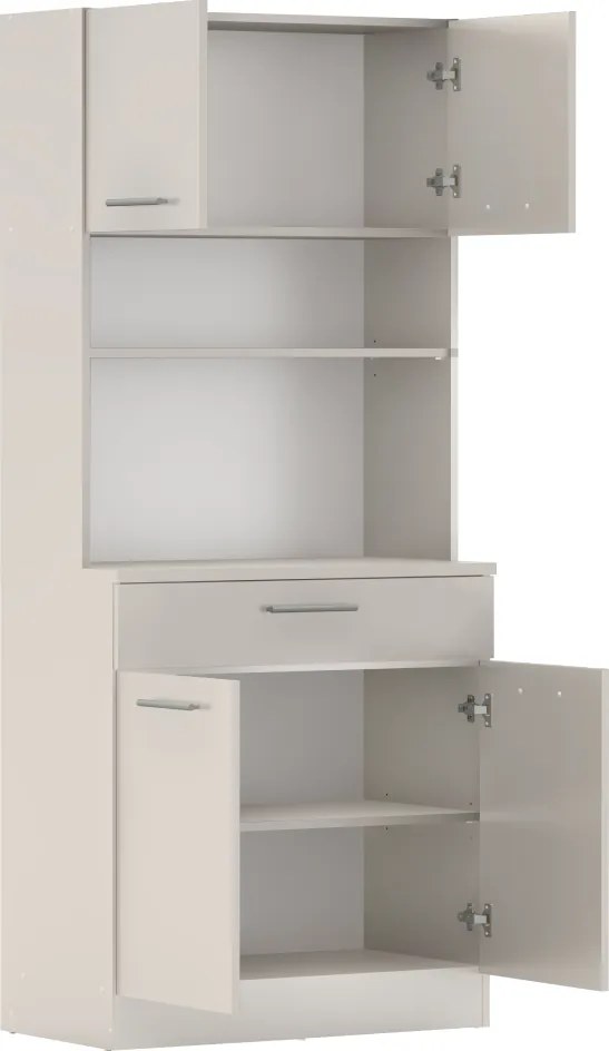 Négyajtós szekrény, kasmír, DOMIS NEW