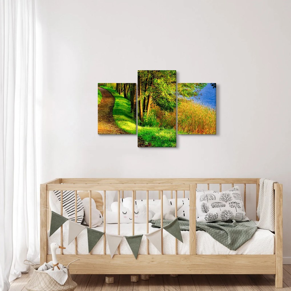 A víz menti sétányok képe (90x60 cm)