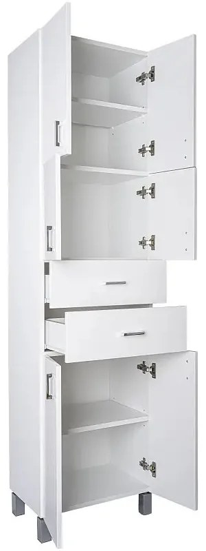 Viva STYLE fürdőszobai ÁLLÓSZEKRÉNY 192 magas POLCOS - 50 x 35 x 192 cm