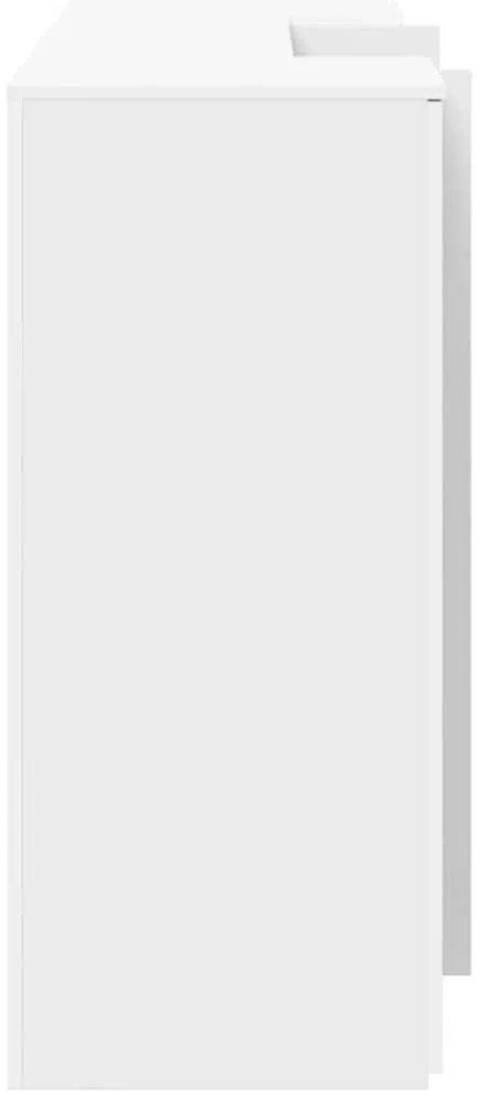 vidaXL recepciós pult fehér 200x50x103,5 cm szerelt fa
