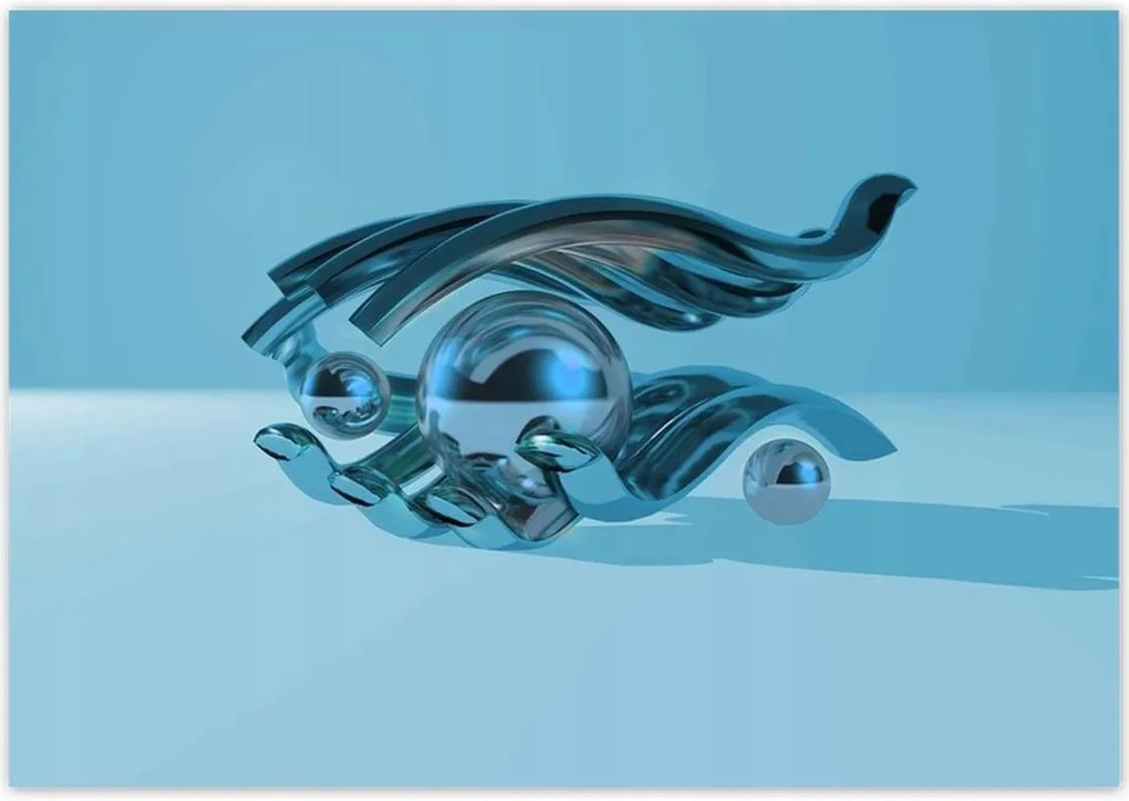 Poszterek 100x70 Kék grafika