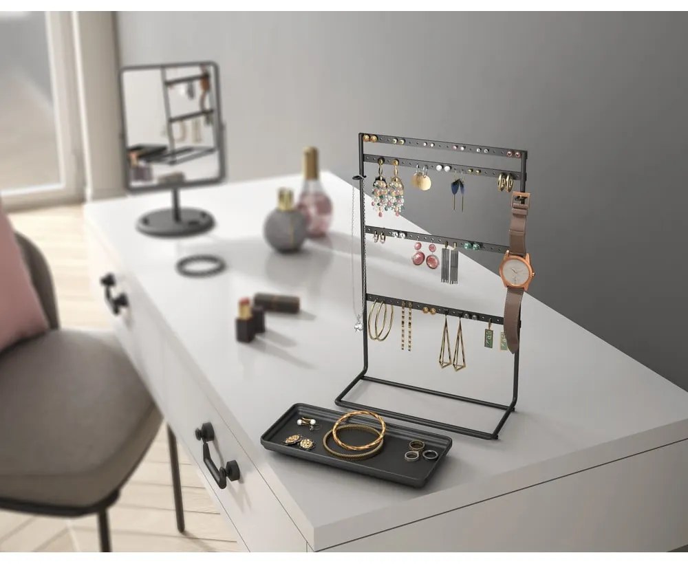 My Pendants fekete ékszertartó - Metaltex