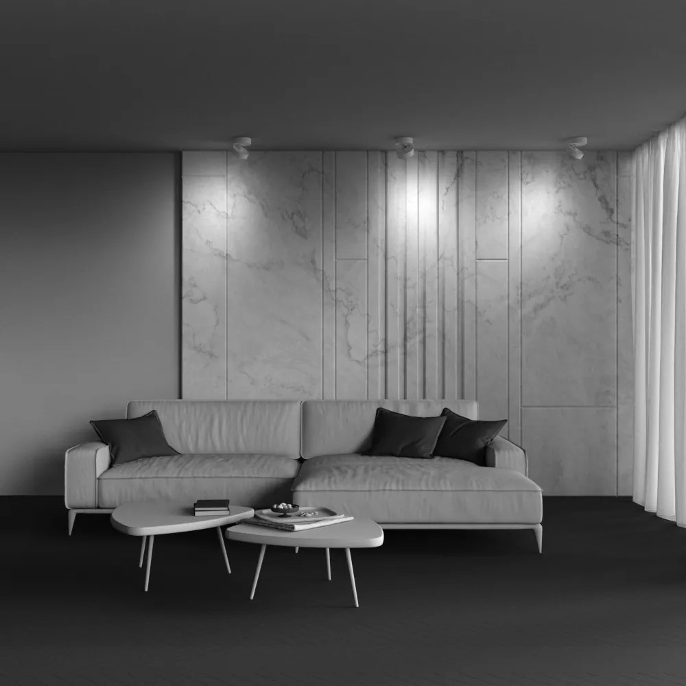 C024CL-18W3K-W-1 Onda Alumínium Mennyezeti Lámpa Fehér Színű LED 18 W 3000 Kelvin 1490 Lumen IP20