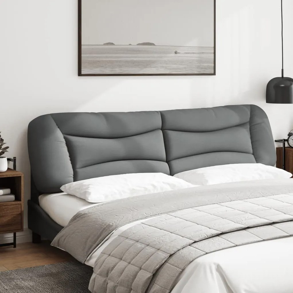 világosszürke szövet fejtámla párna Hvar 200 cm