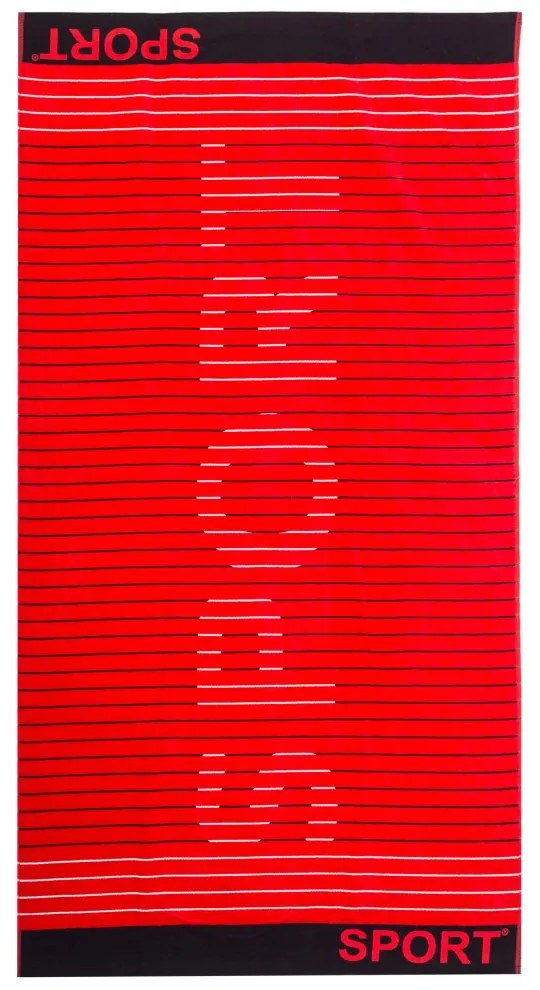 Sport Piros strandtörölköző