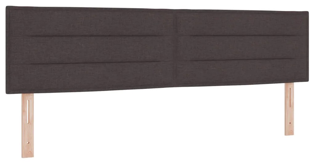 Boxspring Ágy Matraccal Sötétbarna 180x200 cm Szövet