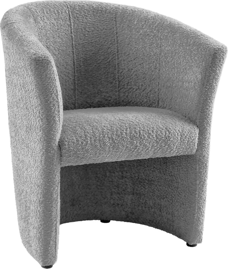 Klub fotel, szürke Coral anyag, CUBA