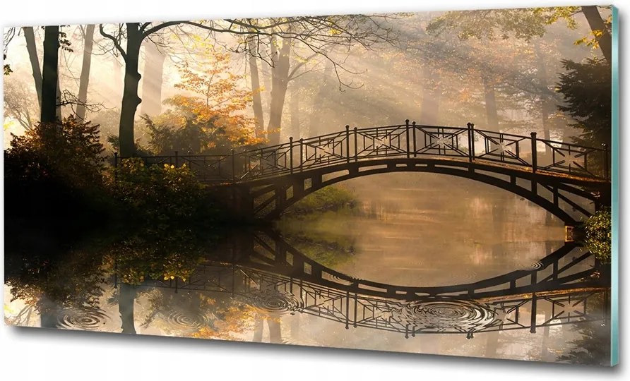 Fotó üveg kép Naplemente rét 100x70