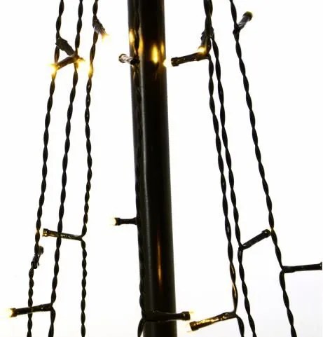 NEXOS Karácsonyi dekoráció fénypiramis 180 cm meleg fehér