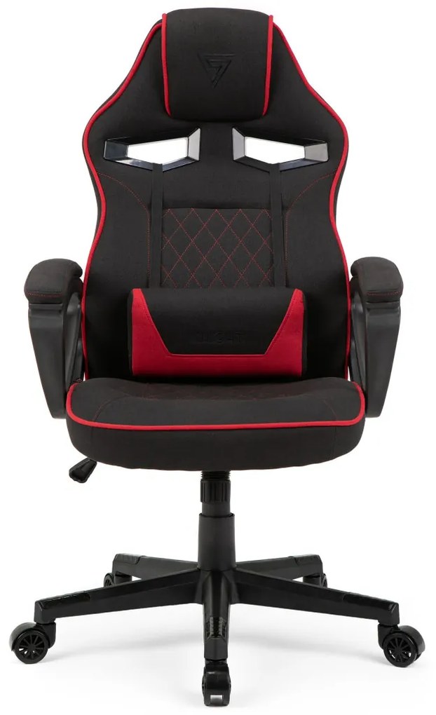 Gamer szék SENSE7 Knight, fekete és piros