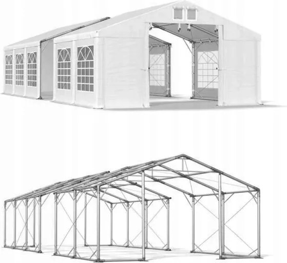 Garázs sátor 8x22m Acél Das 580 P