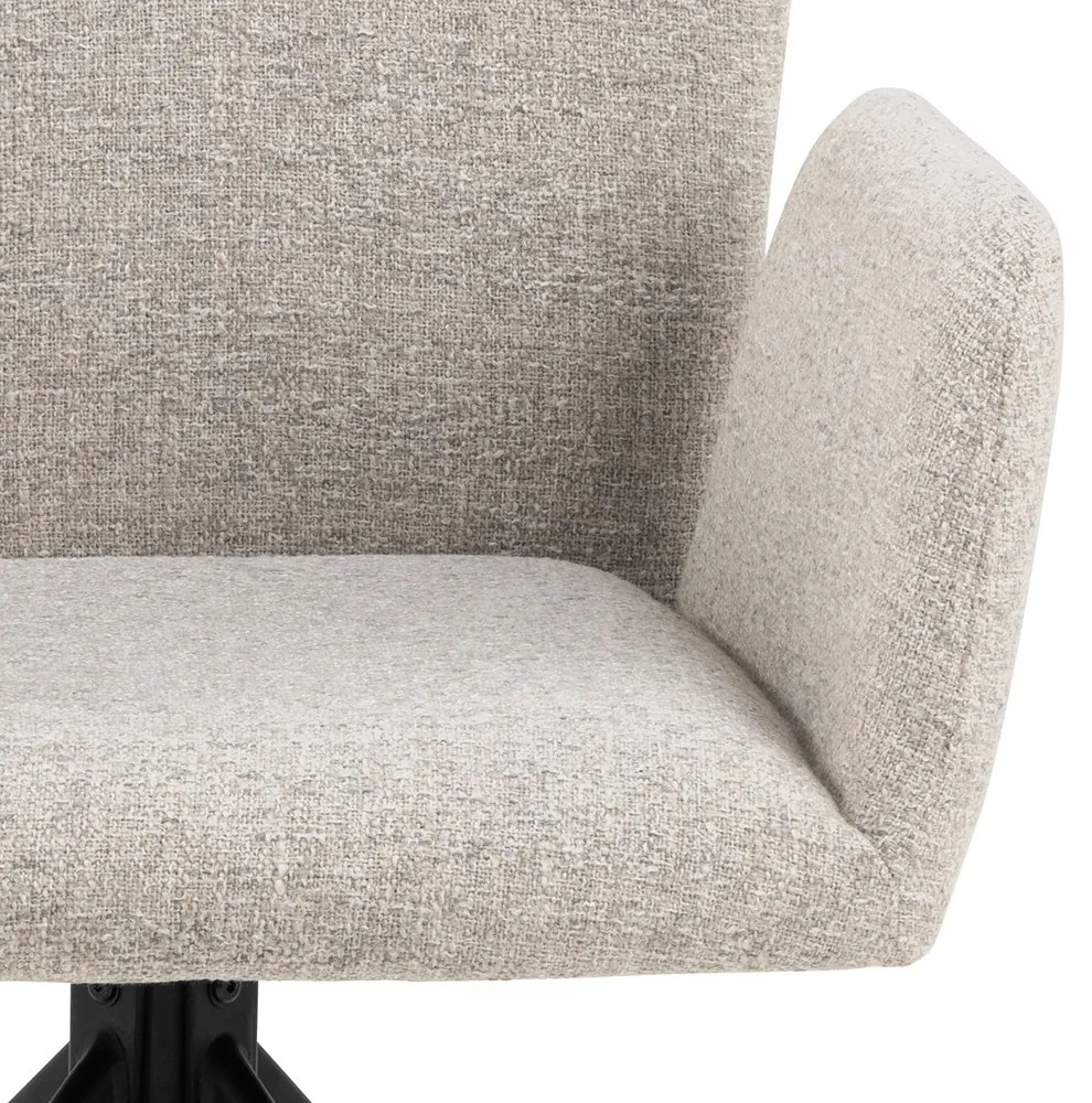 MAZZONI EXPORT SARETTA Beige Melanzs (Java 196 szövet) - MODERN KÁRPITOZOTT FORGÓSZÉK NAPPALIBA/ÉTKEZŐBE/LOFT IRODÁBA