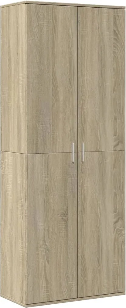 vidaXL sonoma tölgy színű szerelt fa magasszekrény 70 x 35 x 180