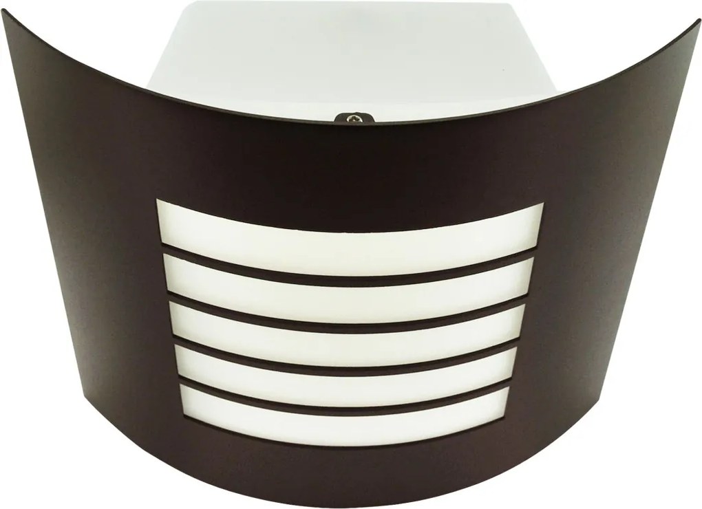 POLUX 209276 OLIMP Modern Kültéri Fali Lámpa Barna E27 IP44