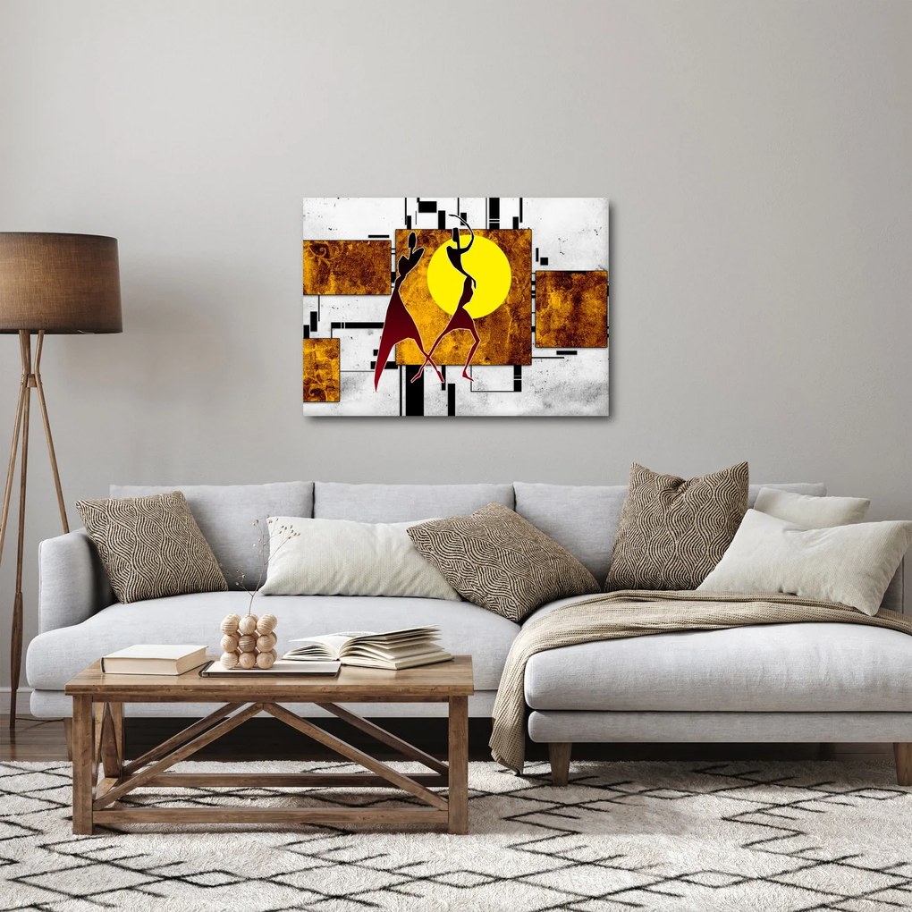 Egy őskori festmény képe (70x50 cm)