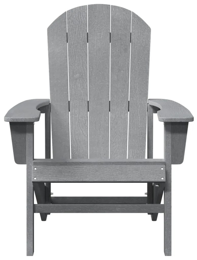 Adirondack szék Világosszürke 74x82x91 cm HDPE