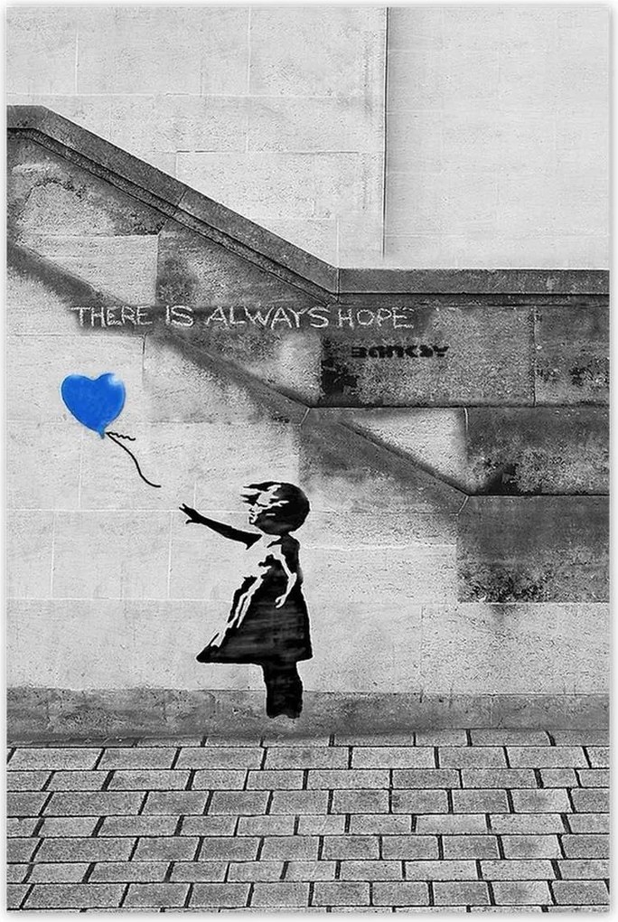 Poszterek 80x120 Banksy Always Hope Mural
