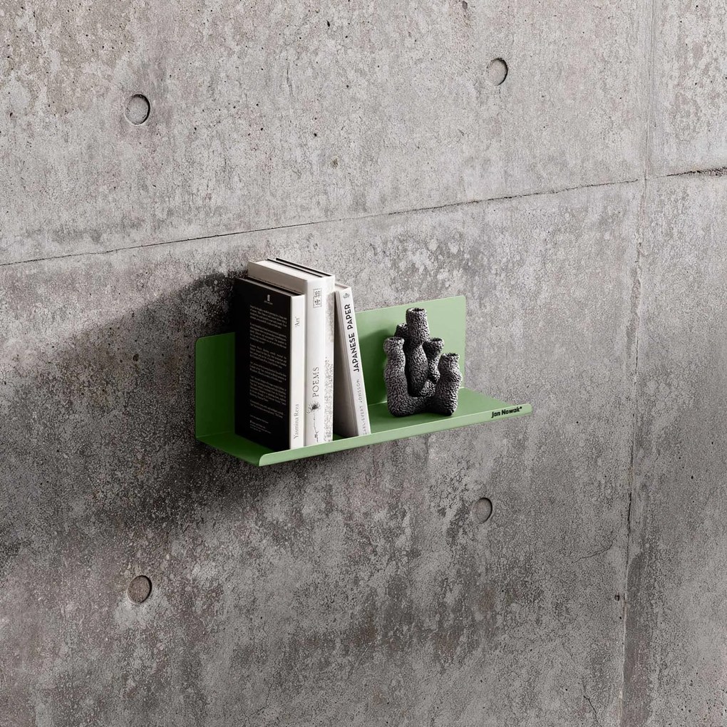 Fali polc JOANNE 400 mm, Fresh Style: pasztellzöld