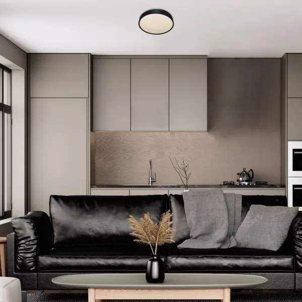 Rabalux 75009 - LARCIA LED mennyezeti lámpa 18W, 4000K, IP44, fekete