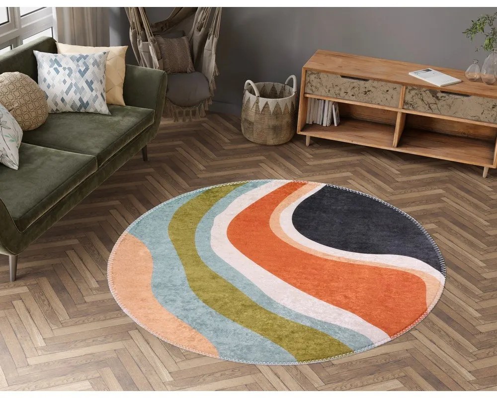 Mosható kerek szőnyeg ø 100 cm Colors of Joy – Vitaus
