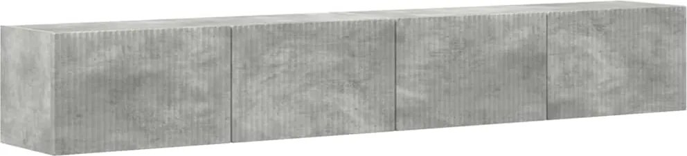 vidaXL TV Fali Szekrény 2 pcs Beton 98 x 31 x 29,5 cm Faanyag